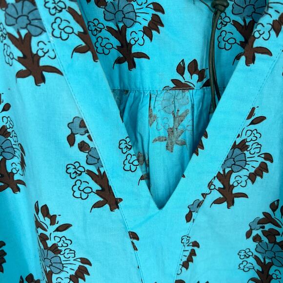 TUCKERNUCK Tropical Turquoise Bouquet Kenzo Coverup NWT  Size Medium - Picture 9 of 11